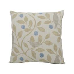 Sanderson - Damson Tree Denim/Barley Cushion Cover Throw Pillow Designer Home D??cor - thumbnail 2