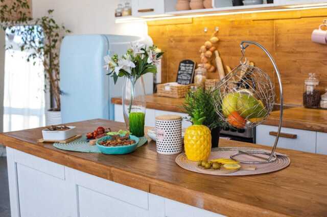 Customizable Wooden Kitchen Worktop - Durable Island, Handcrafted, Rustic Wood Counter Solid Countertop - image 1