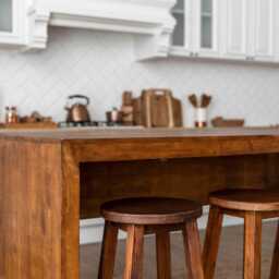Customizable Wooden Kitchen Worktop - Durable Island, Handcrafted, Rustic Wood Counter Solid Countertop - thumbnail 3