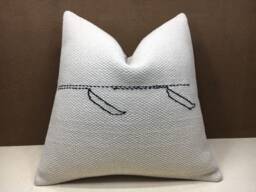 Vintage Turkish Kilim Pillow Cover, Handwoven Linen Accent - 20x20 - thumbnail 1