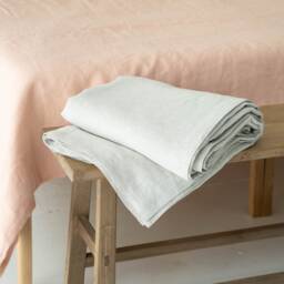 Linen Bedspread, Natural Coverlet, Large Custom Blanket, Handmade Bed Cover, Throw Blankets Queen, King, Twin - thumbnail 3