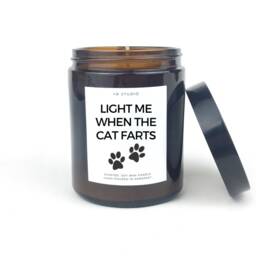 Cat Fart Candle, Light Me When The Cat Fasts Gift, Gifts For Owners, Lover Funny Gift Lover - thumbnail 3