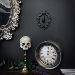 Gothic Framed Hanging Bat Wall Decor - thumbnail 2