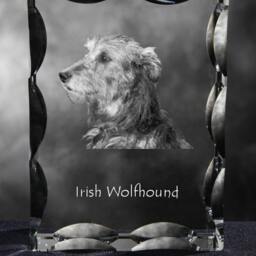 Irish Wolfhound, Cubic Crystal With Dog, Souvenir, Decoration, Limited Edition, Collection - thumbnail 2