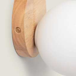 Sia - Wooden Wall Sconce Scandinavian Home Decor, Minimalist Vanity Light - thumbnail 3