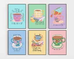 Cup Of Tea Wall Prints, Prints For Kitchen, Lover Always Time Lovers, Let's Have A Brew Art - thumbnail 1
