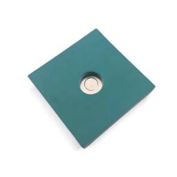 Red & Turquoise Square Candlestick - thumbnail 2