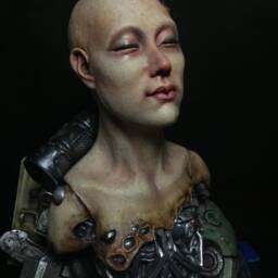 Alita Movie - Bust Resin Handmade Statue Model Kits Collectible Unique Sculpture Comic Book - thumbnail 2