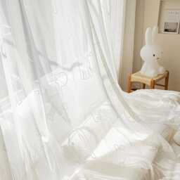 Embroidered Animal Kingdom Sheer Voile Curtain Custom Made-To-Measure Polyester - thumbnail 1