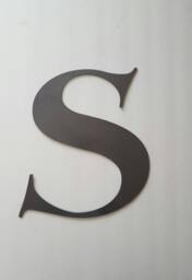 S. Large Metal Letter S Home Decor. Wall Art. Shelf Industrial Metal. Housewarming, Birthday Or Christmas Gift - thumbnail 1