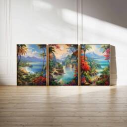 Set Of 3 Philippines Poster Set, Vintage Filipino Floral Prints, Indigenous Art, Folk Art Poster, Tropical Wall Art, Sea A1/A2/A3/A4 - thumbnail 1