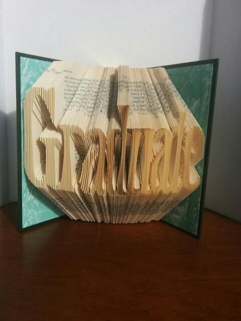 Graduate - Folded Book Art Fully Customizable, University Gift, High School - image 1
