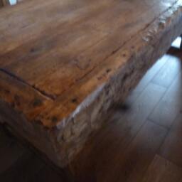 Chunky Dining Table Made From Old French Oak - thumbnail 3