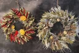Christmas Wreath Making Kit. Traditional Festive Design Or Winter Wonderland. Includes Everything You Need To Make Your Own Wreath - thumbnail 1