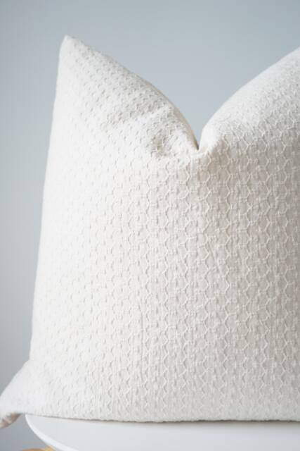 Neutral Striped Pillow Cover - image 1