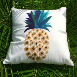 Hawaii Pineapple Pillow Cover ~ Tropical Case - thumbnail 2