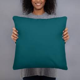 Celtic Green Wolf Square Pillow - thumbnail 2