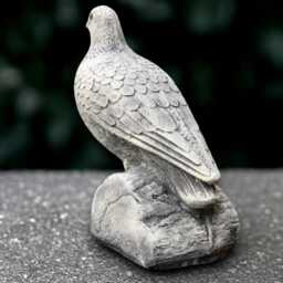 Concrete Dove Statue Stone Peace Bird Sculpture Handmade Garden Decoration Front Door Ornament Cement Symbolic Yard Art - thumbnail 4