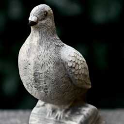 Concrete Dove Statue Stone Peace Bird Sculpture Handmade Garden Decoration Front Door Ornament Cement Symbolic Yard Art - thumbnail 3
