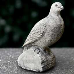 Concrete Dove Statue Stone Peace Bird Sculpture Handmade Garden Decoration Front Door Ornament Cement Symbolic Yard Art - thumbnail 2