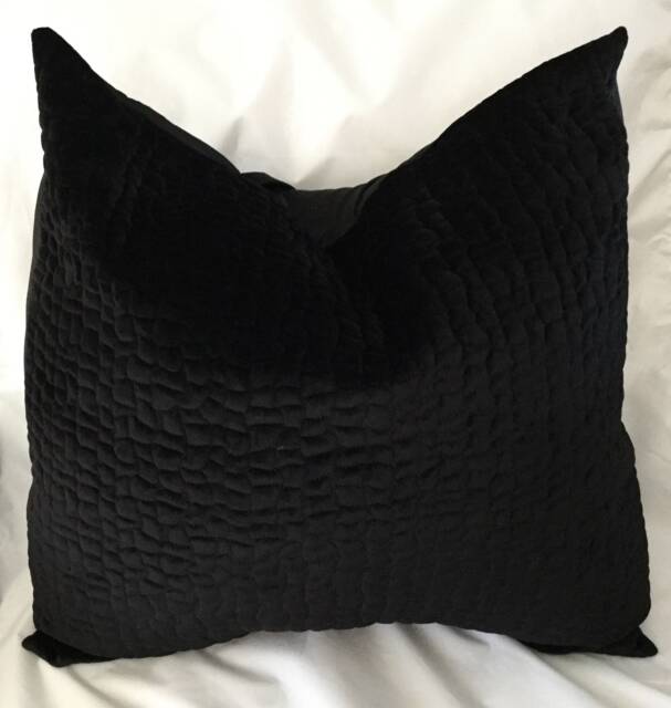 Velvet Throw Pillow Cover -Black - Velvet -Throw -Pillow -Velvet Cushion - image 1