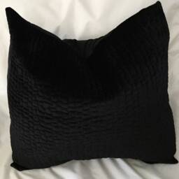 Velvet Throw Pillow Cover -Black - Velvet -Throw -Pillow -Velvet Cushion - thumbnail 2
