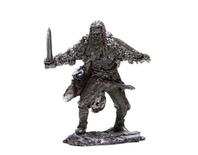 Tin 54mm Viking Berserk Ix-x Cent. 132 Scale Metalsculpture - image 1