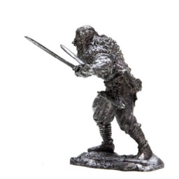 Tin 54mm Viking Berserk Ix-x Cent. 132 Scale Metalsculpture - thumbnail 2