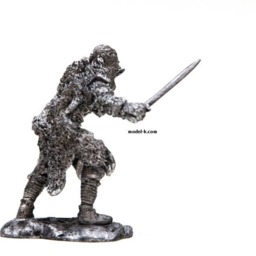 Tin 54mm Viking Berserk Ix-x Cent. 132 Scale Metalsculpture - thumbnail 3