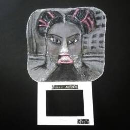 Eurovision Netta Barzilai Toy Song Souvenir Israel Singer Wire Mesh Sculpture Sanding Figurine Contemporary Housewarming Decor - thumbnail 3