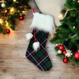 Hunter Tartan Christmas Stocking