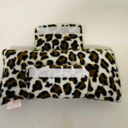 Large Leopard Soft Fleece Seatbelt Pillow Medical Chemo Port Gift Travel Mastectomy Cushion - thumbnail 3