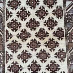 3x5.2 Ft, Turkmen Handmade Natural Dyes Wool Tribal Luxury High Pile Rug - thumbnail 2