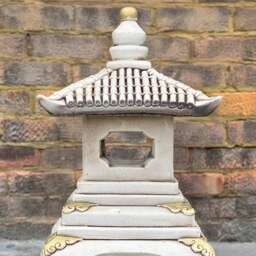 Japanese Large Pagoda Statue Concrete Lantern Figure Outdoor Sculpture Oriental Stone Ornament Garden Decor Pagoda Lover Gift - thumbnail 2