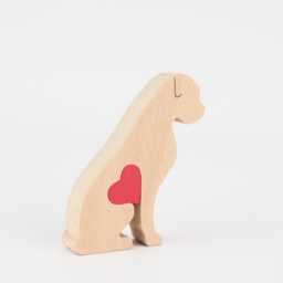Personalized Wooden Boxer Dog Figurine, Memorial Keepsake, Birthday Gift For Her Dog Lover - thumbnail 3