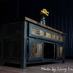 Custom Industrial Media Console, Table, Tv Stand, Entertainment Center - thumbnail 2