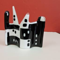 Monochrome, Interior Decor, Monochrome Design, Barcelona Night Time, Monochrome Sculpture, Foyer Art, Ooak, Modern Art - thumbnail 4