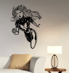 Dark Phoenix Wall Decal Vinyl Sticker Comics Art Girl Superhero Decorations Home Dorm Room Bedroom Decor Poster Gift Sign Mural Dpx2 - thumbnail 1