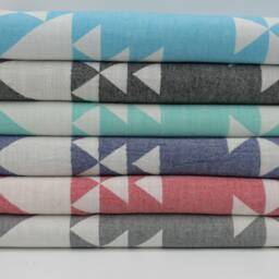 "Turkish Towel, Aztec Towel, Gray Towel, Bohemian Towel, Sauna Towel, Cotton Towel, Towel, Double Face Towel, 36""x67" - thumbnail 4