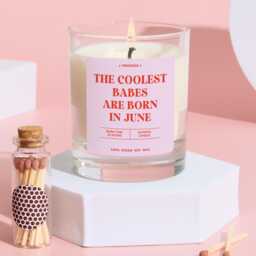 Funny June Birthday Candle Gift For Her Bestie Best Friend Rude Zodiac Personalised Party Decor 18Th 21st 30Th 40Th