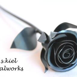 Half Dozen Metal Rose Bouquet, Sixth Anniversary, Iron 11Th 6Th 4Th Anniversary - thumbnail 3