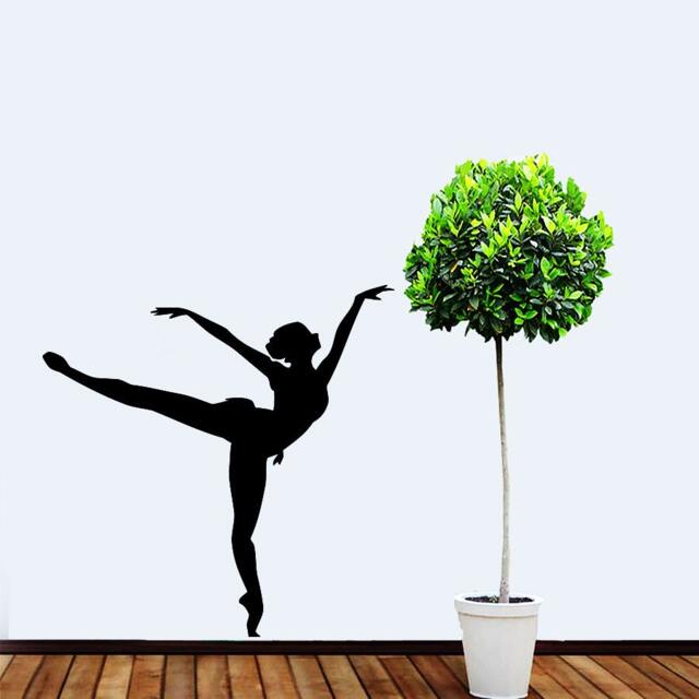 Wall Decals Ballerina Girl Ballet Dancer Decal Vinyl Sticker Dance Studio Home Decor Bedroom Interior Window Living Room Art Chu593 - image 1