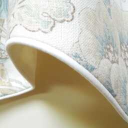 Porada Watermark -Window Valance/Lined, Corded /Rod Pocket Scalloped High End Designer Fabric From UK - thumbnail 3