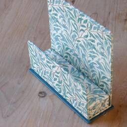 William Morris Letter Rack Willow Green - Office Collection & Stationery Handmade in England - thumbnail 2