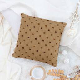 Ocher, Burgundy, Olive Green & Rust Pillow, Throw Pillow Cover, Decorative Cushion Accent Velour Blend - thumbnail 2