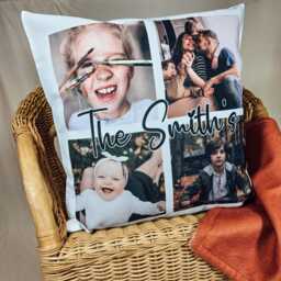 Personalised Photo Cushion - Gift Christmas Present Pillow Picture Collage - thumbnail 2