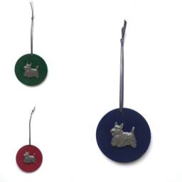 Scottish Terrier Christmas Decoration - Scottie Dog Bauble Lover Gift - thumbnail 4