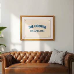 Last Name Flag - Wedding Flag Last Name Marriage Established Wall Art Decor - thumbnail 2