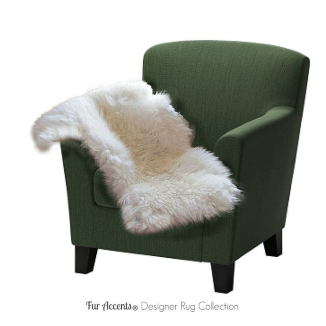 Faux Sheepskin Rug - Plush Shag Area Rug, Handmade in Usa - image 1