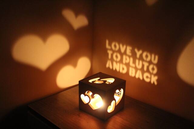 Personalized Gift For Her, Anniversary For Girlfriend, Romantic Bedroom Decor Women, Love You To Pluto & Back Secret Box - image 1